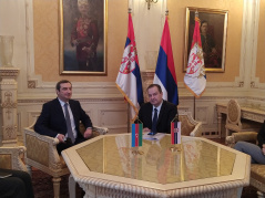 28 February 2022 The National Assembly Speaker in meeting with the Azerbaijani Ambassador to Serbia 